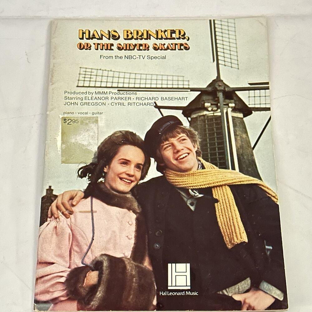 Hans Brinker Silver Skates Songbook Sheet Music Hal Leonard 1968 Movie Rare